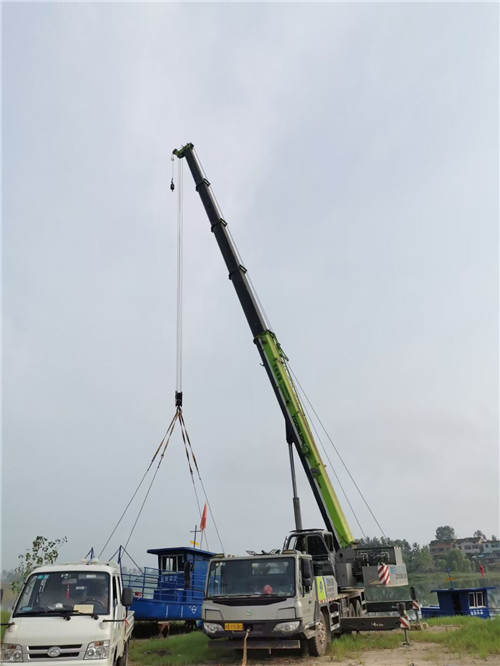 新绛县桥梁建设吊装案例